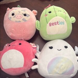 Squishmallows Pink and Green Small Pet Toys